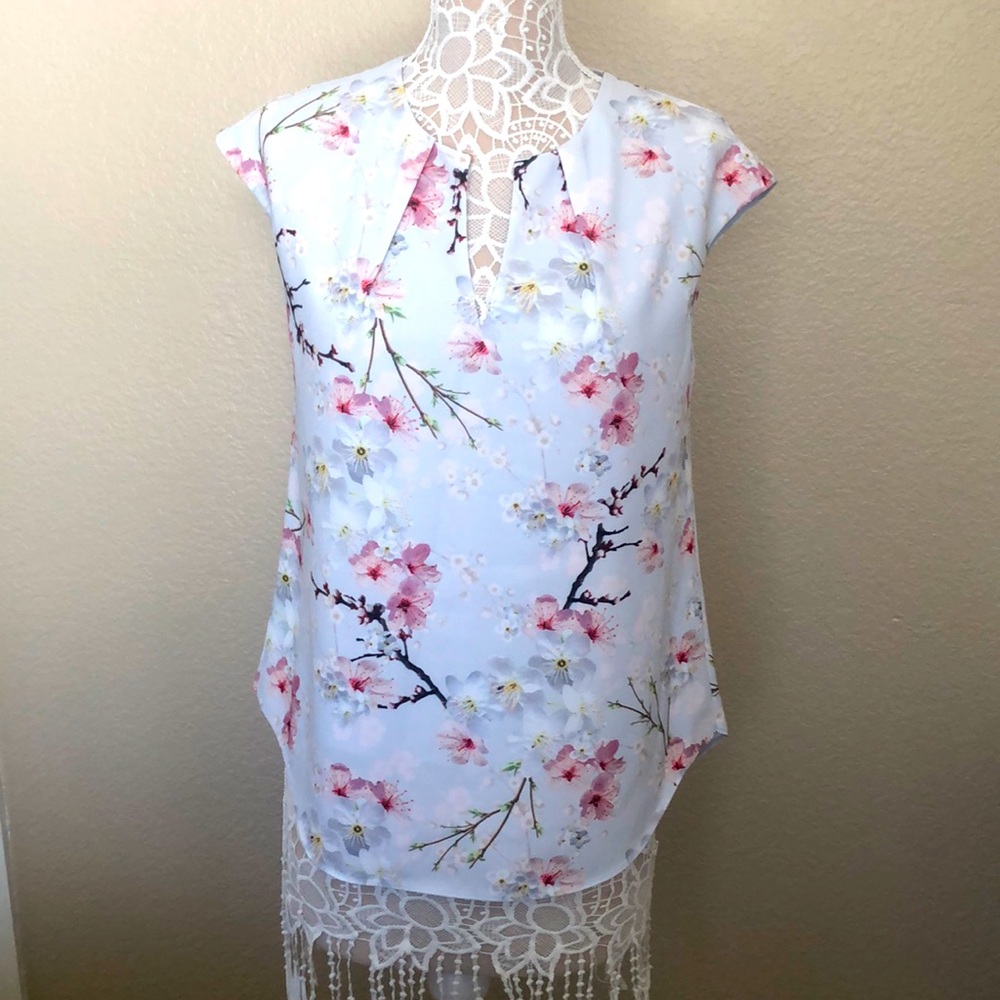 Ted Baker Cherry Blossom sleeveless top